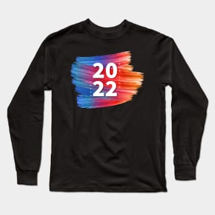 2022 New Year Color Splash Long Sleeve T-Shirt